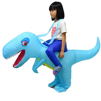 Piepūšamās Kostīms Bērniem, Bērniem Dinozauru T REX Kostīmi Uzspridzināt Masku Talismans Cosplay Kostīms Zēniem Meitenēm