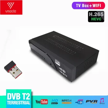 Pilnībā HD DVB T2 8943 Zemes Ciparu Set Top Box MPEG-2/4 H. 265 HD 1080p Atbalsts PVR un YouTube DVB T2 TV Uztvērējs+USB WIFI
