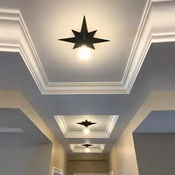Pilnīga Vara Zvaigžņu Griestu Gaismas Ķermenis Amerikāņu Stilā Astoņstūra Dome Gaismas Vienkāršas Balkona Lieveņa Eju Virtuves Griestu Lampas