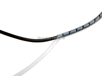 Ping10mm * 10m garums Polietilēna kabeli un strāvas vads spiral wrap vadu tidyTube datora Pārvaldīt Vadu, Kabeļu Uzmavas
