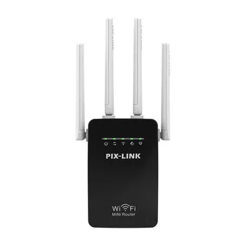PIXLINK 300Mbps WR09 Bezvadu WIFI Router WIFI Repeater Pastiprinātājs Paplašinātāju Mājas Tīklu 802.11 b/g/n, RJ45 2 Porti Wilreless-N Wi-fi