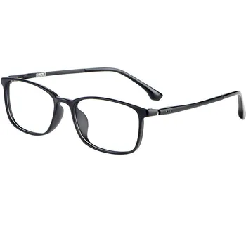 Plastmasas tērauda brilles rāmis retro brilles rāmis vīriešu ultravieglajiem gadījuma liels rāmis brilles, sieviešu, recepšu brilles 9801