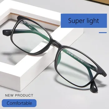 Plastmasas tērauda brilles rāmis retro brilles rāmis vīriešu ultravieglajiem gadījuma liels rāmis brilles, sieviešu, recepšu brilles 9801