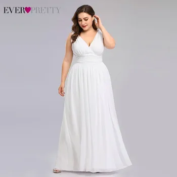 Plus Lieluma Kāzu Kleitas Kādreiz Diezgan Elegantu V-kakla-line Vienkāršas Šifona Vasaras Pludmales Kāzu Kleitas vestidos de novia 2020