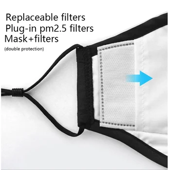 PM2.5 filtrpapīrs 5 Slāņi salona Anti mutes Maskas filtrs anti putekļu masku, filtrpapīrs