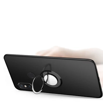 Poco X3 Gadījumā Luksusa Magnētisko Auto Pirksta Gredzenu Turētājs Turētājs Tālrunis Mīksts TPU Vāks Xiaomi Pocophone X3 NFC Pocox3 Couqe Fundas