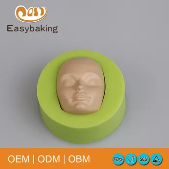 POP jauki bērnu sejas formas silikona pelējuma pomādes kūka apdare virtuve valkā rīki
