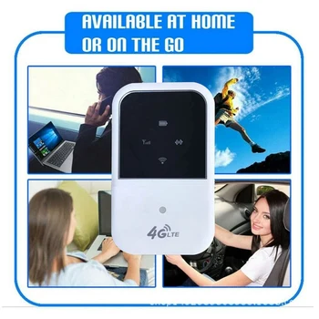 Portatīvo 4G LTE, Wifi Rūteris, karstais punkts 150Mbps Atbloķēt Mobilo Modemu Atbalsta 10 Lietotājiem, lai Auto Mājās, Ceļojumu B1 B3