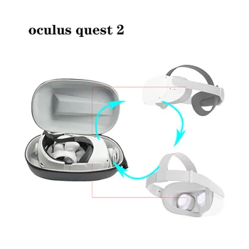 Portatīvo Aizsardzības Box Glabāšanas Soma, maciņš par Oculus Quest 2 VR Austiņas, Aksesuāri