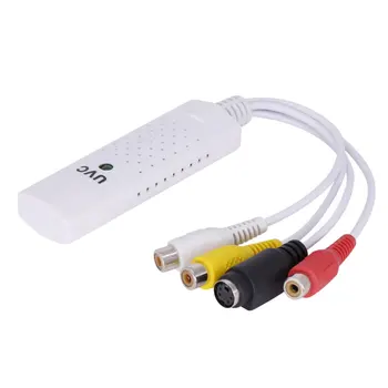 Portatīvo Easycap USB 2.0 Audio un Video Uztveršanas Kartes Adapteri VHS uz DVD Video Uztveršanas Win7/8/XP/Vista