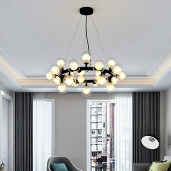 Postmodernisma kulons gaismas luksusa, nerūsējošā tērauda, titāna viesistabā, dizainers modelis istabas disku restorāns vienkāršu kulons lampas
