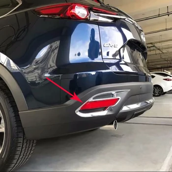 Priekš Mazda CX-9 CX9 2016 2017 2018 ABS Chrome Piederumi ārējā sānu Apsildāmi Ārējie spoguļi, Aizmugurējie Miglas lukturi Vāka Apdare 2gab