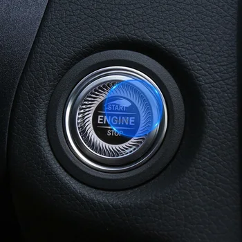 Priekš Mercedes Benz C E GLC Klases W205 W213 X253 TPU Pārredzama Auto Dzinēja Start Stop Slēdzi nospiedis Pogu Membrānu Aizsargs Filmu
