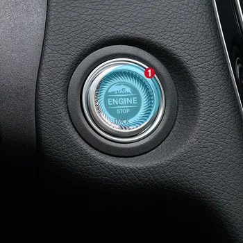 Priekš Mercedes Benz C E GLC Klases W205 W213 X253 TPU Pārredzama Auto Dzinēja Start Stop Slēdzi nospiedis Pogu Membrānu Aizsargs Filmu