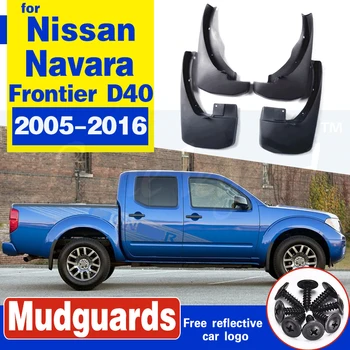 Priekš Nissan Frontier, Navara Brutālu D40 2005~2016 Auto Dubļu Sargi Priekšā, Aizmugurē Mudguard Splash Piederumi 2011 2012 2013