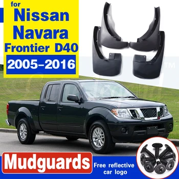 Priekš Nissan Frontier, Navara Brutālu D40 2005~2016 Auto Dubļu Sargi Priekšā, Aizmugurē Mudguard Splash Piederumi 2011 2012 2013