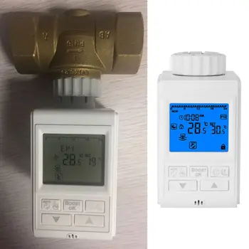 Programmējams Termostats Taimeris TRV termostatiskajiem Vārstu Cilindra Termostatu, Sildītāju Thermoregulator Temperatūras Kontrolei