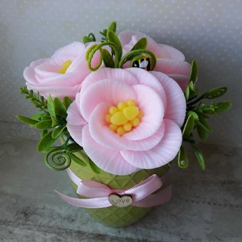 PRZY 3D Pelējuma Rožu Ziedi Silikona Ziepes Ziedu Kūka Dekorēšanas Rīku, Sveču liešana liešanas Veidnes DIY Amatniecības Veidnes, Sveķi, Māla Cepšanas Rīki