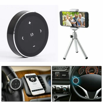 Pārnēsājamie Bezvadu Bluetooth Media Pogas, Hands-Free, Smart Tālvadības pults Selfie Siri Mūzikas IPhone, Android vai IOS