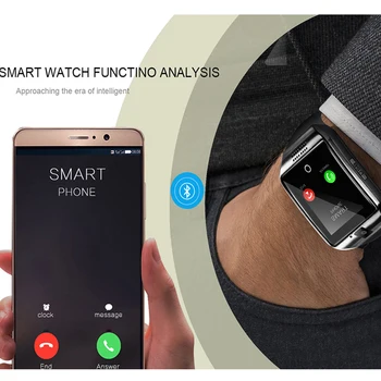 Q18 Bluetooth Smart Skatīties Vīrieši Sievietes Ar Kameras Sinhronizācijas SMS Smartwatch Atbalsta SIM TF Kartes IOS Android Busiess Pulksteņi