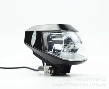 QIPO Motociklu LED headlampsScooter apgaismojums 12V Motociklu prožektori ultra spilgti 2000LM ar USB mobilo telefonu lādēšanas portu