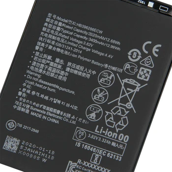 QrxPower Nomaiņa Akumulatora 3400mAh HB396286ECW Par Huawei Honor 10 Lite / P Smart 2019