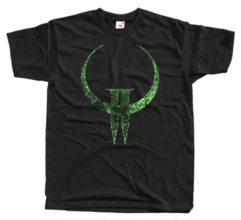 Quake 2 Logo Spēle, T Krekls, Melna Balta, Izmēri No S Līdz 5Xl