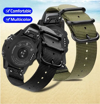 Quick Fit Neilona Watchband Siksnu Garmin Fenix 5X 5XPlus/5 5S Plus/3/3 H Smart Skatīties Aproce Sporta Aproce 20/22/26mm Band