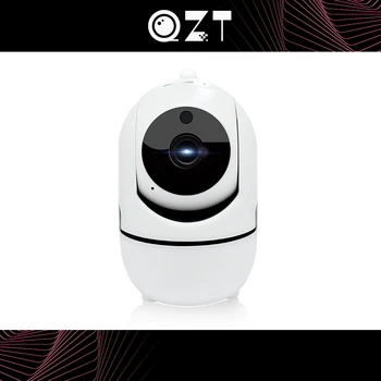 QZT 360° Mājas Drošības Kameru Uzraudzības Iekštelpu IP Camera ar WIFI Mini Bērnu Monitors, ar Infrasarkano Nakts Redzamības Video Kamera, WIFI 1080P