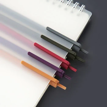 Radošas Krāsu Gēla Pildspalva 5-Krāsas, Retro Stila Pildspalvu Komplekts Roku Kontu, Pildspalvas Biroja Skolu Rakstot Kancelejas Preces