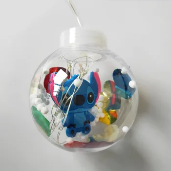 Radošā Bumbu LED Gaismas Rotaļlietas Bērniem, Bērnu Bumbas Karikatūra Stitch Modelis Elektronisko Jaunums Rotaļlietu, Burvju Dzimšanas dienas Dāvanu