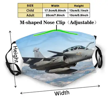 Rafale Cīnītājs Plakne Atkārtoti Sejas Maska , Mazgājami Regulējams Maināmiem Modes Fase Maskas Brāzma Dassault Plaknes Kara Medības