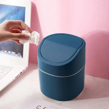 Rakstāmgalda Miskastes Mini Mazās Atkritumu Urnas Plastmasas Home Office Tabulu, Trash Bin Spainis Grozu Sadzīves Dažādi Barelu Kaste