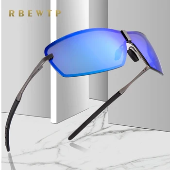 RBEWTP Nakts Redzamības Retro Vīriešu Polarizētās Saulesbrilles Braukšanas Kvadrātveida Saules Brilles oculos Vīriešu Briļļu Aksesuāri Vīriešiem/Sievietēm