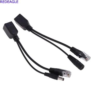 REDEAGLE (3pair) POE Adapteri Savienotāji Pasīvās Strāvas kabeli Ethernet PoE Adapteris RJ45 Inžektors + Sadalītāja Komplekts 5V, 12V 24V 48V