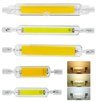 Regulējamas R7S 118mm J118 78mm J78 6W 12W 20W LED Foodlight Stikla Keramikas Caurule Spuldzēm COB Aukstā / Neitrāls / Silti Balta Lampas