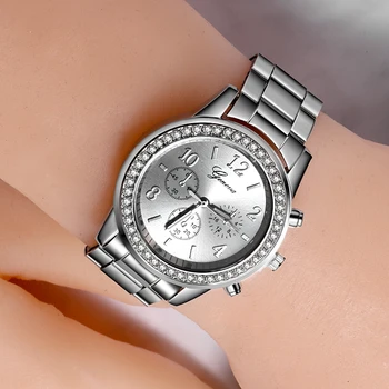 Reloj mujer sudraba skatīties uz sievieti modes rhinestone sieviešu Kvarca luksusa rokas pulkstenis dāmas skatīties uz sievietēm skatīties relogio feminino