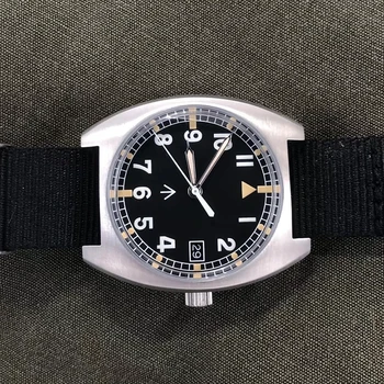 Retro Izmēģinājuma W10 Mens Watch NH35 Automātisko, Mehāniskās rokas Pulkstenis 100M Diver Watch Gaisa Spēku Sporta Safīra Gaismas Pulksteņi ir 2021.