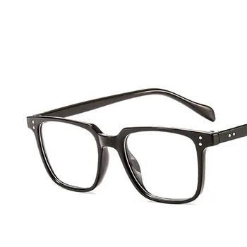 Retro Optisko Kvadrātveida Plastmasas Sievietēm, Vīriešiem Brilles Rāmis Vintage Retro Brilles Pārredzamu Skaidrs, Recepšu Brilles Oculos