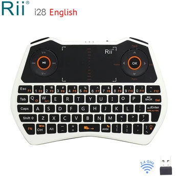 Rii i28 Viss Vienā Apgaismojums Mini 2.4 GHz Bezvadu Tastatūra ar TouchPad/Audio Tērzēšanas Android TV Box/Mini-PC/Laptop