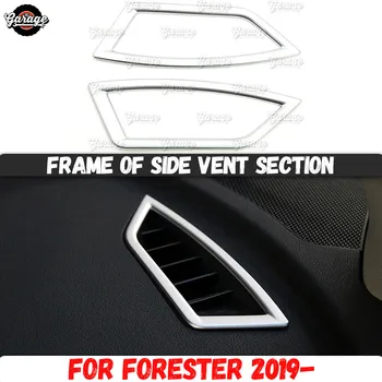 Rāmja sānu ventilācijas sadaļā gadījumā Subaru Forester 2019 - ABS plastmasas molding 1 set / 2 gab apdare auto interjera