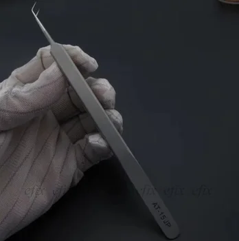 Sakausējuma Nerūsējošā Tērauda Profesionālo Remonta, Rokas Darbarīki, kas ir 0,15 mm Malas Padoms Precīzas pirkstu Nospiedumu Lidot Līnijas Atlasītājs Pincetes