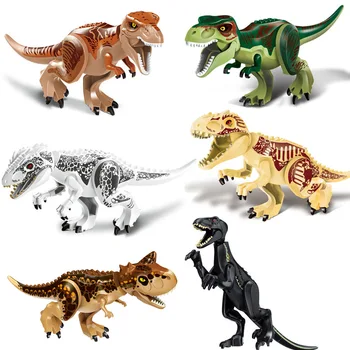 Salikt Dinozauru Celtniecības Bloki attēls Modelis Rotaļlietas Jurassic Dinozauru Pasauli Pterosaurs Rex Skaitļi Ķieģeļi Rotaļlieta Bērniem, Dāvanu