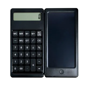 Salokāma Kalkulators Ar Grafikas Tablete Zīmēšanas bloks Smart LCD, Portatīvo Pogu Akumulatoru ar Irbuli Zīmuli