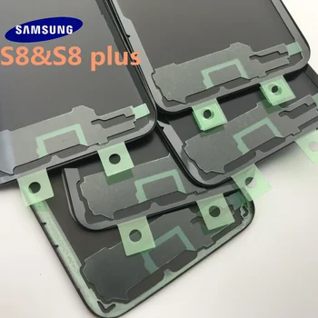 Samsung Galaxy S8 G950 S8 plus G955 Akumulatoru Atpakaļ Vāciņu Durvju Mājokļu Nomaiņa Remonta Daļas + auss Kameru Stikla Lēcas Rāmja