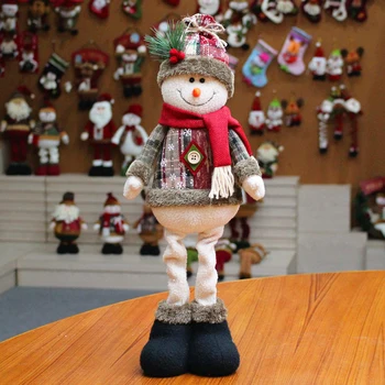 Santa Claus, Sniegavīrs Elk Ziemassvētku Pastāvīgā Lelle Vitrīna Rotājumu Ziemassvētku Dekori lielisks rotājums vitrīna,adornos navidad