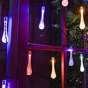 Saules Maksas LED String Āra Ūdensizturīgs RGB Pasaku Saules gaismas Nakts Sensors Dārza Terases Zālienu, Pagalmā lampas, Ziemassvētku Rotājumi