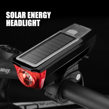 Saules USB Uzlādējams Lukturis Priekšējie Lukturi Velosipēda Gaismu Power Bike Gaismas Ūdensizturīgs 350 Lūmeni Velosipēdu Zvaniņu Gaismas LED