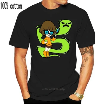 Scooby-Doo Velma T-Krekls Unisex Vates Pieaugušo Cartoon TV Jausmas Halloween Kritums Jaunu TEE Kreklu Tautas Tagless