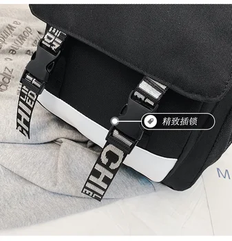 SCP Drošu Satur Aizsargātu Mugursoma USB Soma ceļojumu Skolu Gaismas Grāmata, Soma, USB pusaudžiem Klēpjdatoru Rāvējslēdzēju maisā, kas Spīd tumsā
